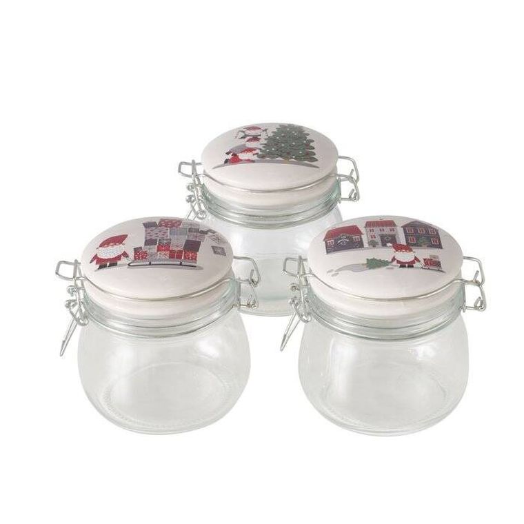 Boltze Home, Monti, słoik z porcelanową pokrywką, 450 ml