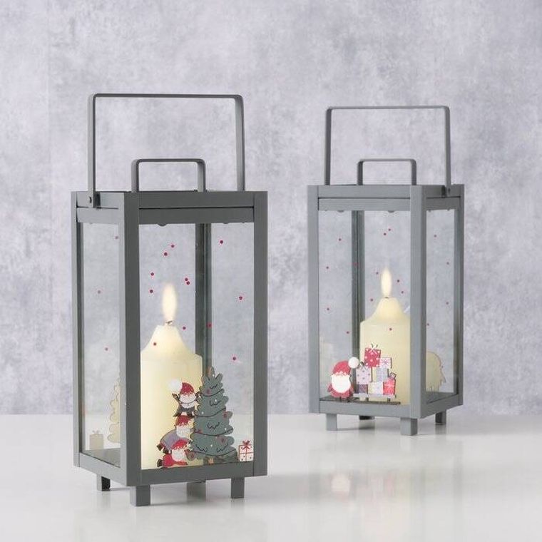 Boltze Home, Monti, świąteczny lampion na świecę, 23 cm