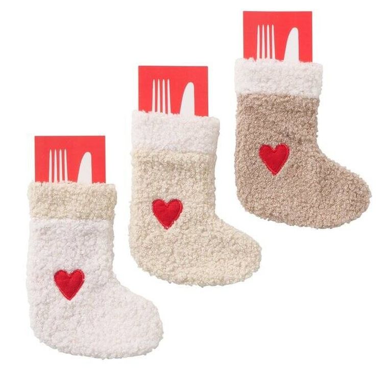 Boltze Home, Pelly, pluszowa kieszonka na sztućce