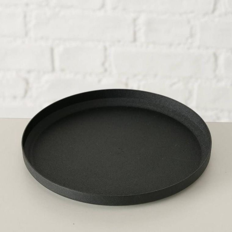 Boltze Home, podstawki na świece Mio, 3 szt., czarny mat