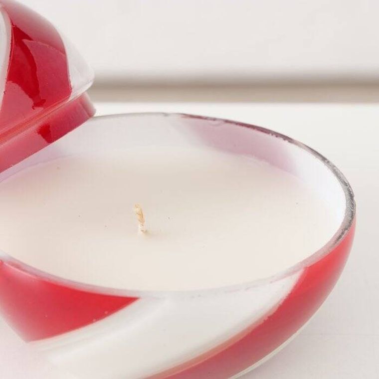 Boltze Home, Sugis, szklana świeca w kształcie bombki, 10 cm