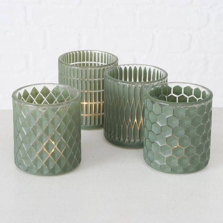 Boltze Home, świecznik mozaika, Dustin, Ø 8 cm