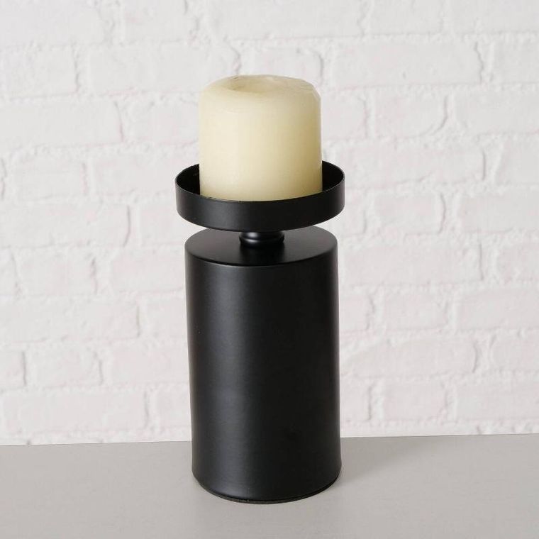 Boltze Home, świeczniki na stół na grube świece, Meril, 3 szt., Ø 7, 5 cm