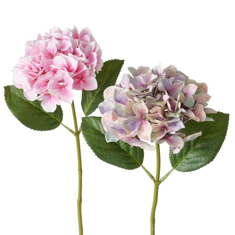 Boltze Home, sztuczna hortensja na łodydze, 46 cm