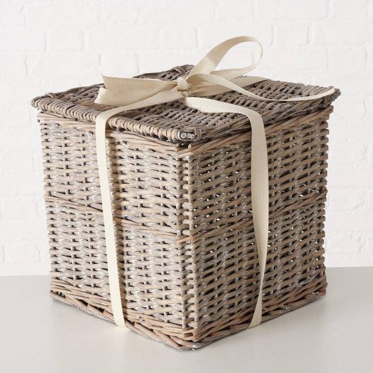 Boltze Home, Tango, kosze wiklinowe zamykane, 3 szt.