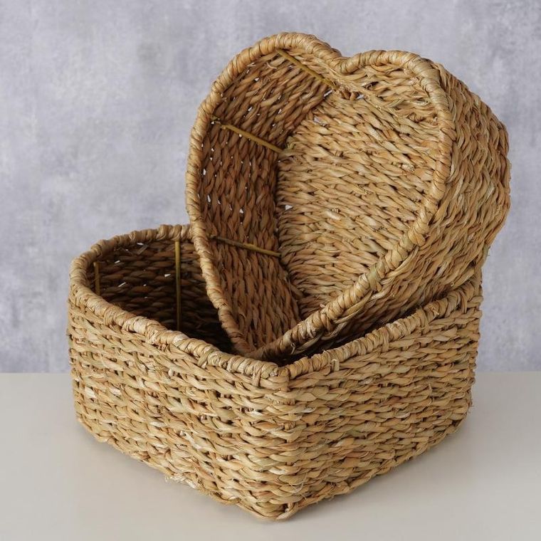 Boltze, Love, koszyki dekoracyjne, serca, 2 szt.