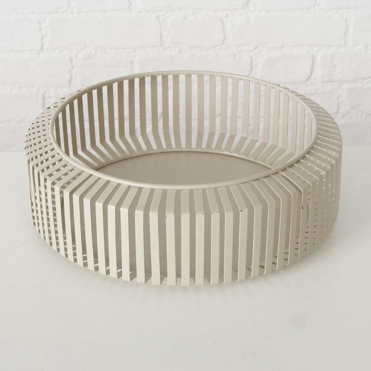 Boltze, metalowe miski ozdobne, Viki, 2 szt. ø 24-30 cm