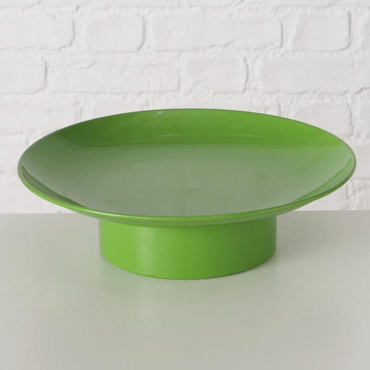 Boltze, patery metalowe na nóżce, Plana, 2 szt. ø 32.5-28 cm