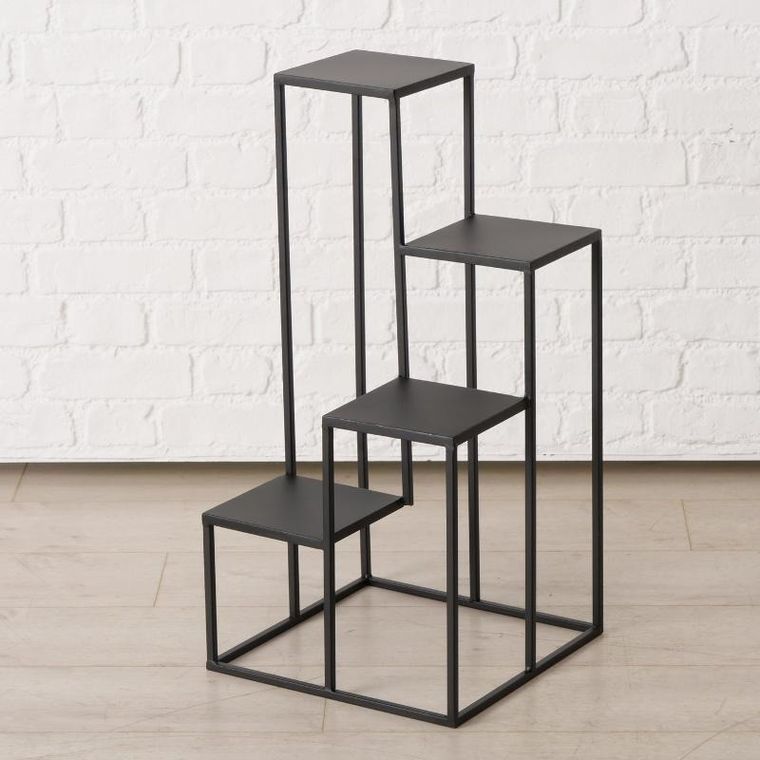 Boltze, Remus, kwietnik metalowy 4-poziomowy, 68 cm