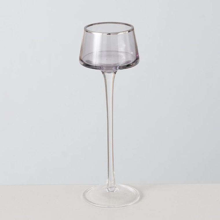 Boltze, świeczniki szklane Smola, 2 szt. 20-23 cm