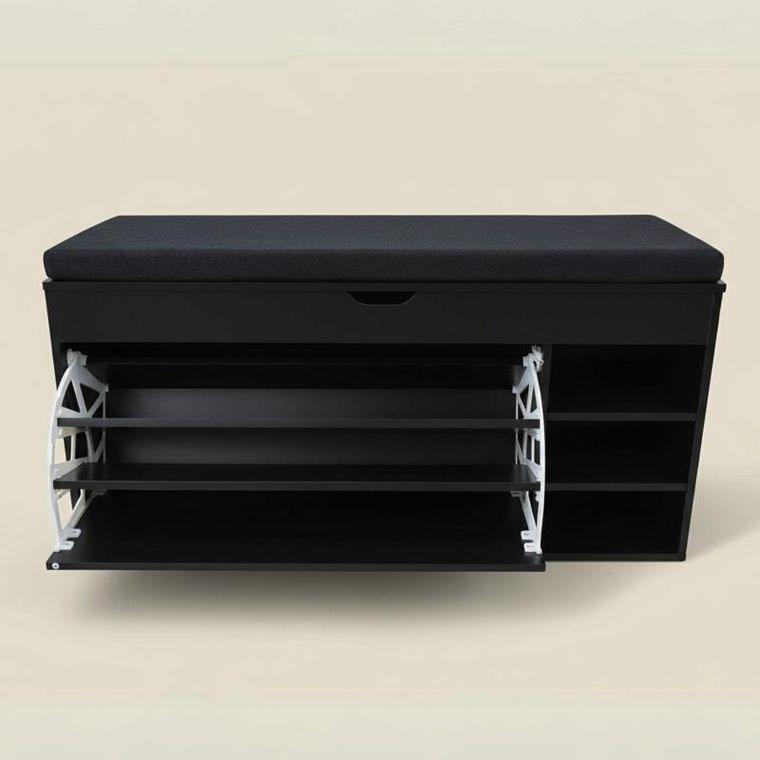 Boximo, Gradia, szafka na buty z siedziskiem i wysuwanymi półkami, 100-34-50 cm