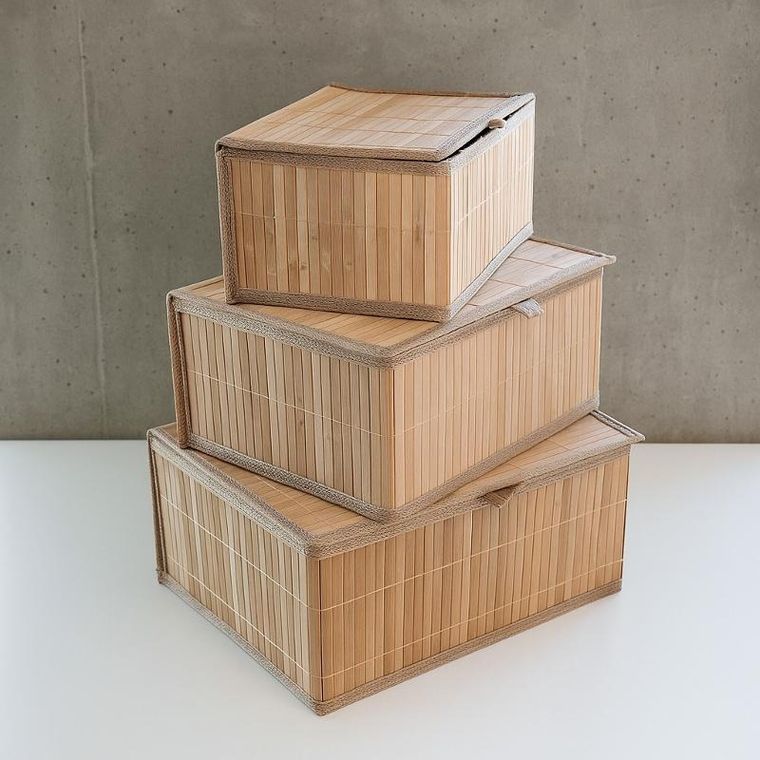 Boximo, Tilva, zestaw zamykanych koszyków w trzech rozmiarach