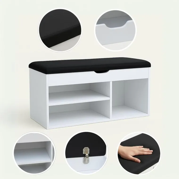 Boximo, Tria, szafka na buty z siedziskiem, 80-43-30 cm