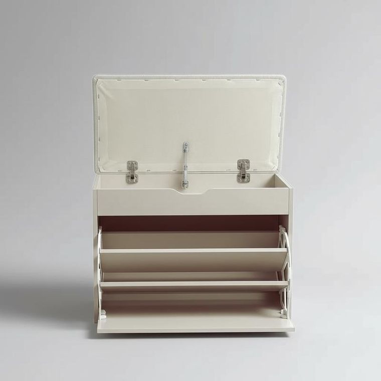 Boximo, Vault, szafka na buty z siedziskiem i wysuwanymi półkami, 57-30-53 cm