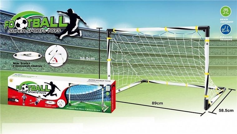 Bramka do piłki nożnej, 89-58,5-58,5 cm