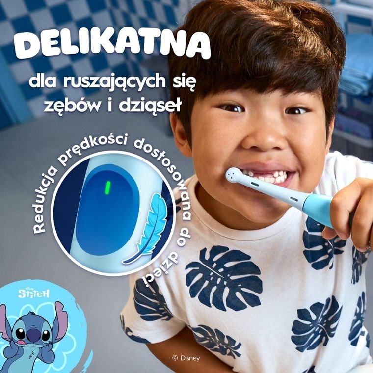Braun, Oral-B, Lilo i Stitch, iO2 Kids, szczoteczka akumulatorowa dla dzieci