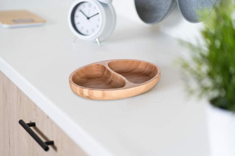 Brillante, Bamboo, bambusowy półmisek dzielony, 24-13,5-4 cm