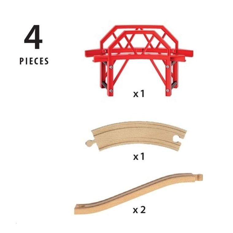 Brio World, Most na zakręcie, zabawka drewniana