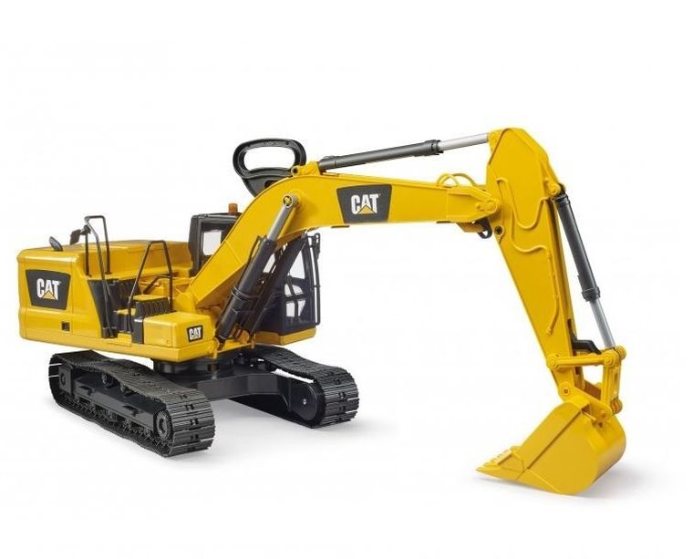 Bruder, CAT, koparka czerpakowa, duża, na gąsienicach
