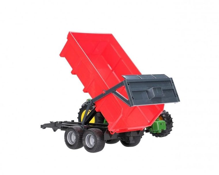 Bruder, John Deere, traktor z przyczepą wywrotką