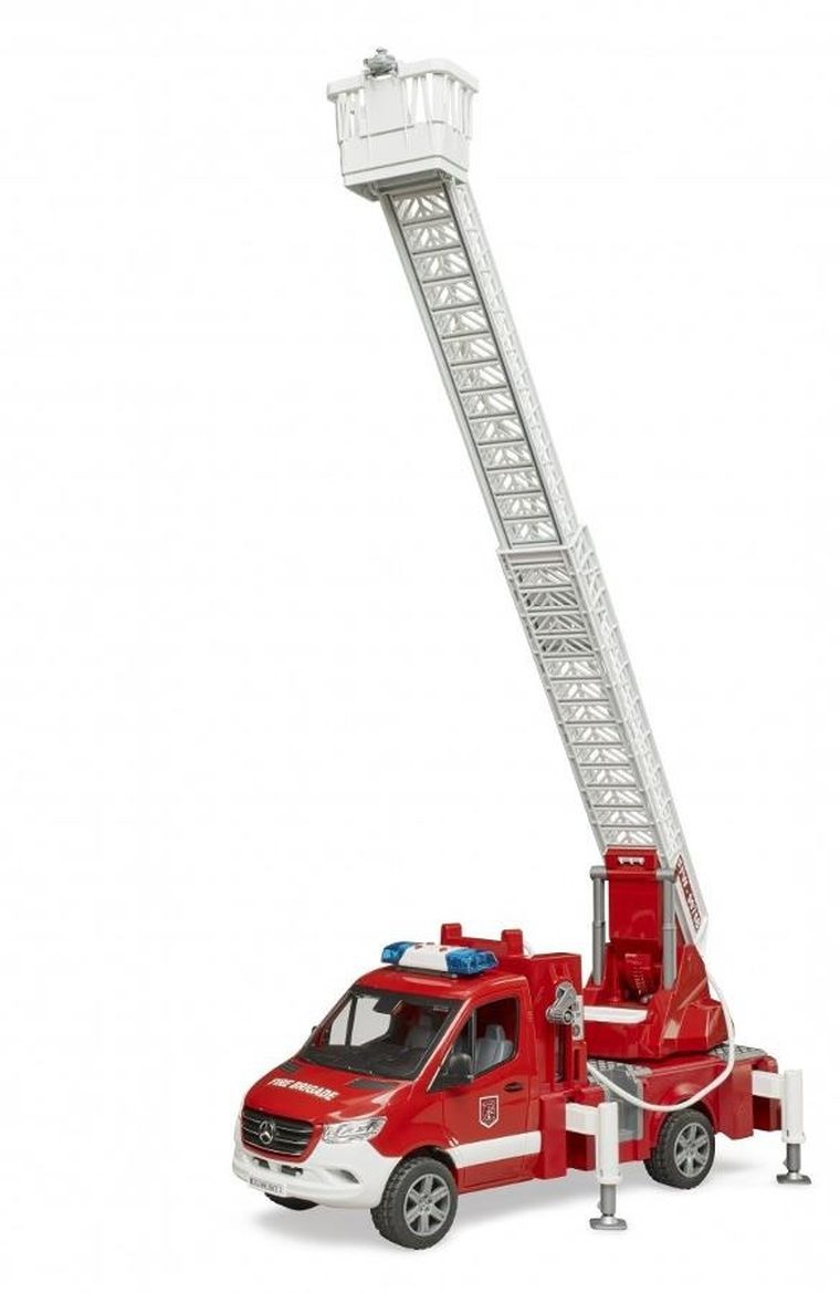 Bruder, Mercedes Benz Sprinter, wóz strażacki z drabiną i światłami