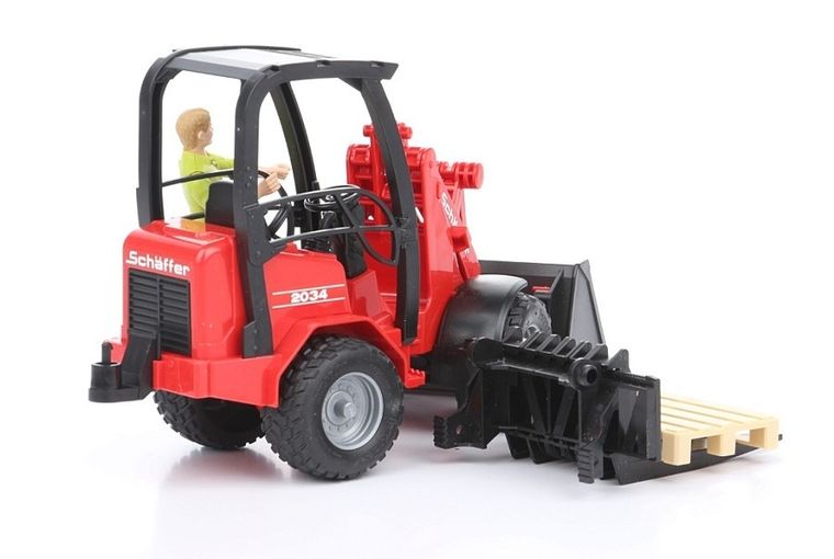 Bruder, Schaffer Hoflader, ładowarka z figurką