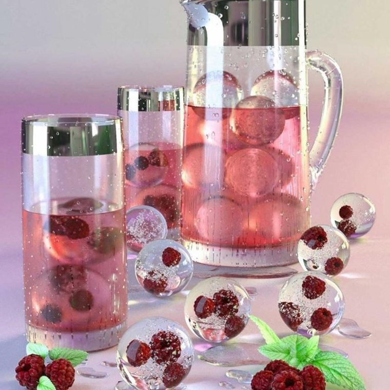 Brunbeste, forma silikonowa na 6 kul lodowych do drinków napojów