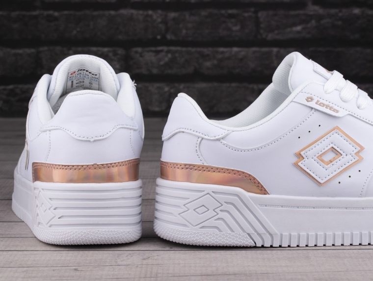 Buty sportowe damskie, białe, Lotto Scopi GC
