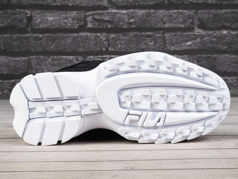 Buty sportowe damskie, czarne, Fila Disruptor