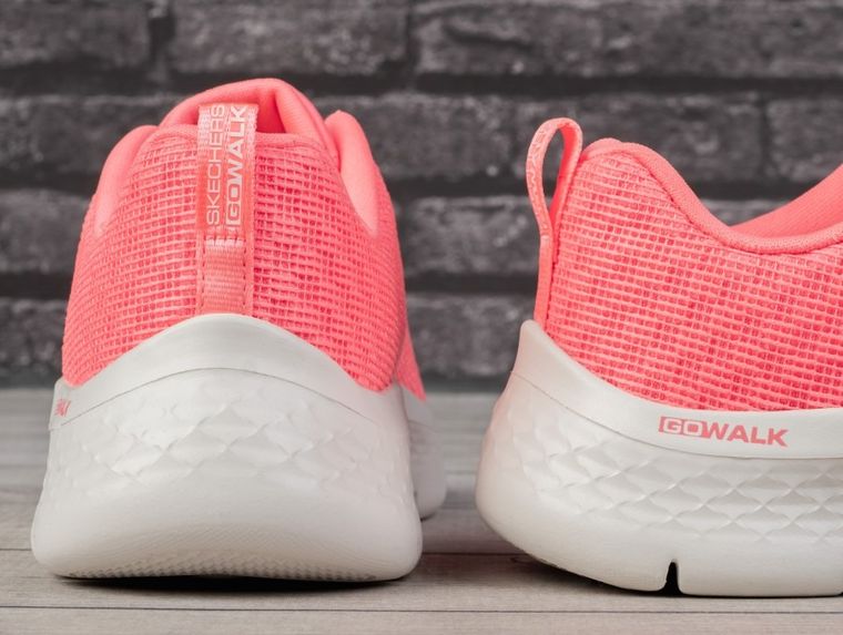 Buty sportowe damskie, różowe, Skechers Go Walk Flex Viva