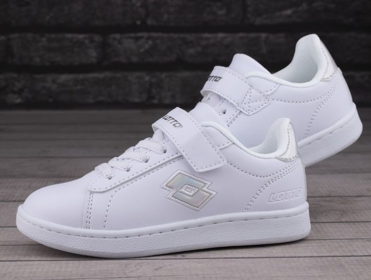 Buty sportowe dziecięce, białe, Lotto Dampolis GC K