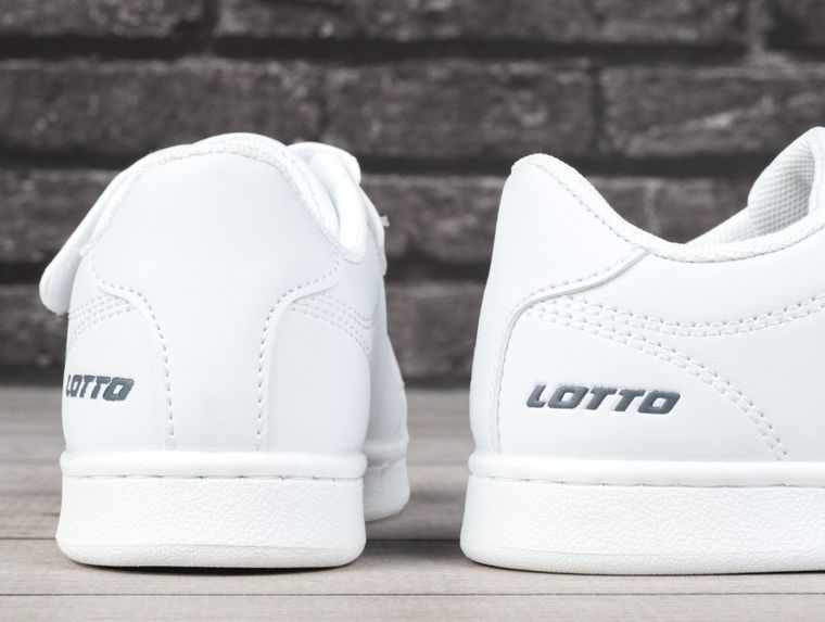 Buty sportowe dziecięce, białe, Lotto Jambol K