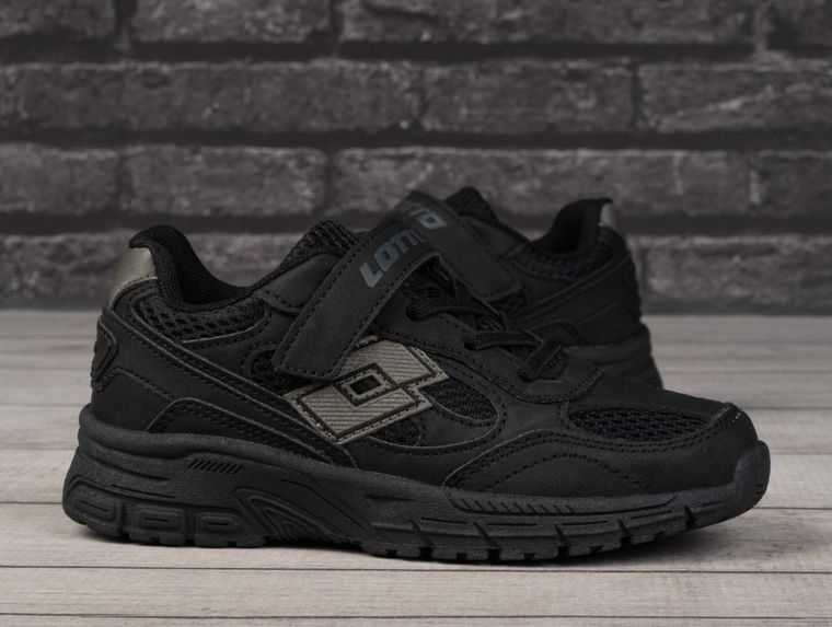 Buty sportowe dziecięce, czarne, Lotto Flowtiv K