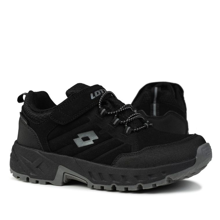 Buty sportowe dziecięce, czarne, Lotto Ketacham low