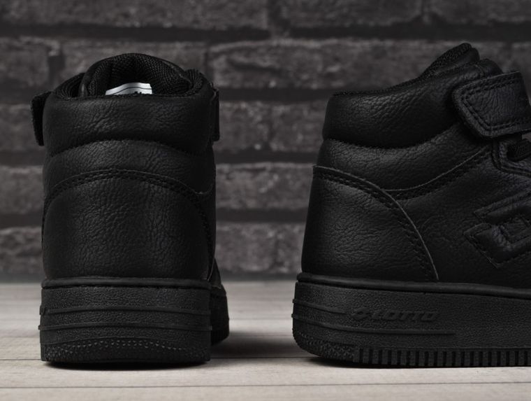 Buty sportowe dziecięce, czarne, Lotto Paliot Mid OC