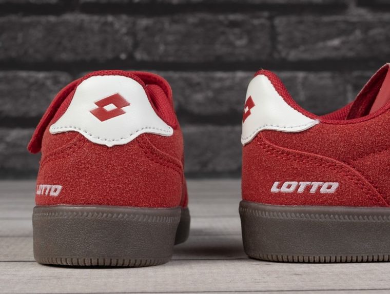 Buty sportowe dziecięce, czerwone, Lotto Vintal SC K