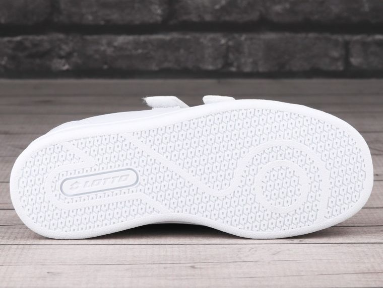 Buty sportowe dziewczęce, białe, Lotto Burgas