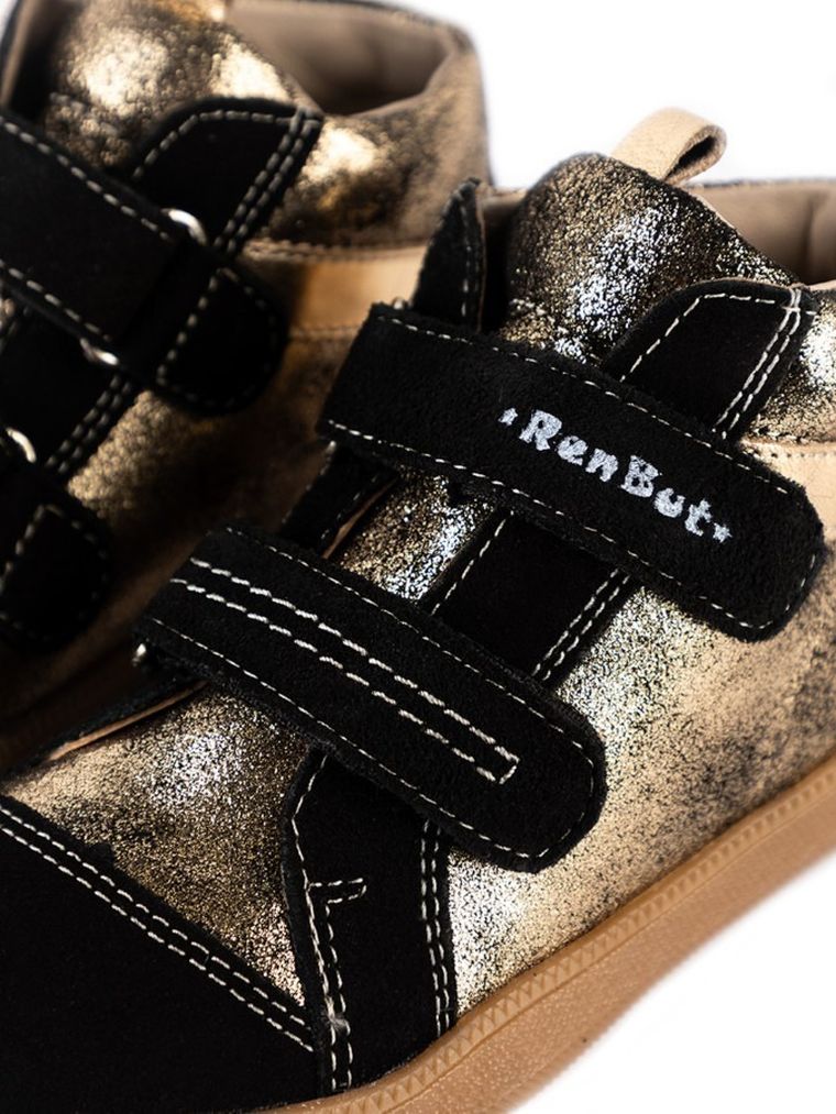 Buty sportowe dziewczęce, skórzane, mix, RenBut