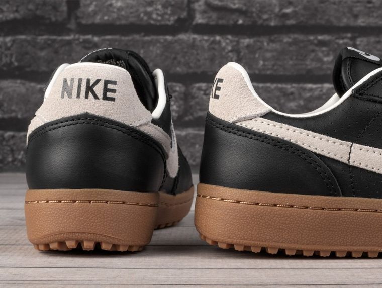 Buty sportowe męskie, skórzane, czarne, Nike Field General 82