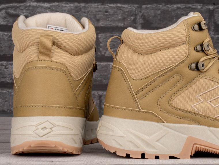 Buty zimowe męskie, brązowe, Lotto Woodlark Mid Wheat