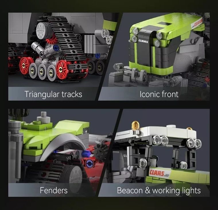 Cada, ciągnik rolniczy Claas Xerion 5000 Trac TS, 1:32, 1336 elementów