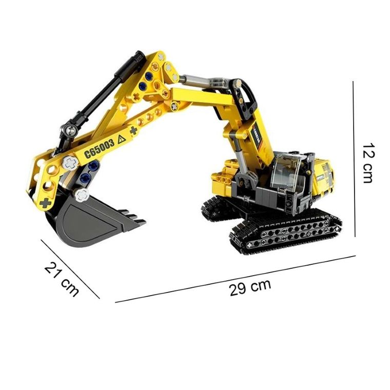 Cada, Koparka Excavator, klocki konstrukcyjne, pojazd, 467 elementów