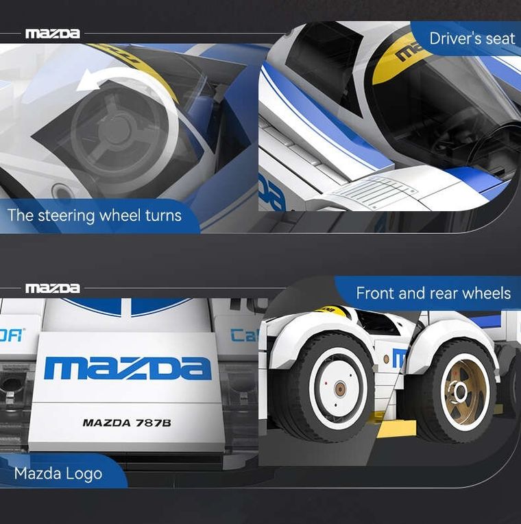 Cada, Mazda 787B, pojazd, klocki konstrukcyjne, 242 elementy