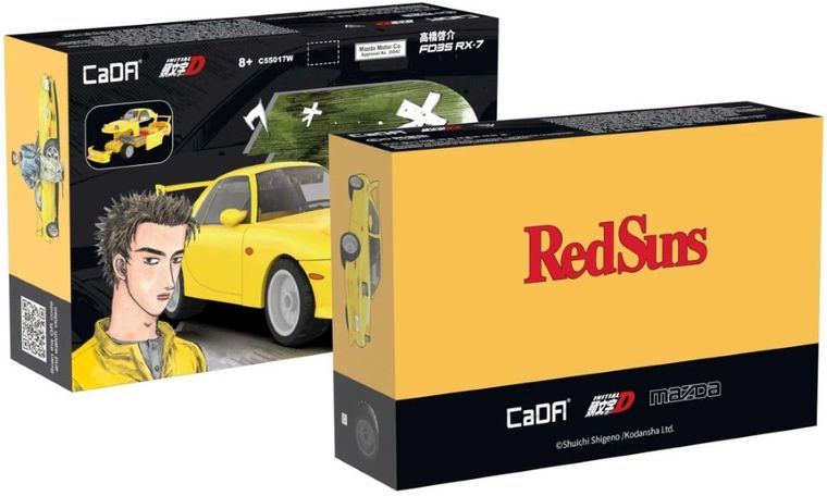 Cada, Mazda RX-7 FD3S Initial D, klocki konstrukcyjne, pojazd, 66 elementów, 1:35