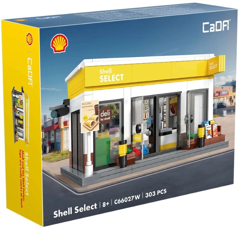 Cada, Sklepik Shell, klocki konstrukcyjne, 303 elementy