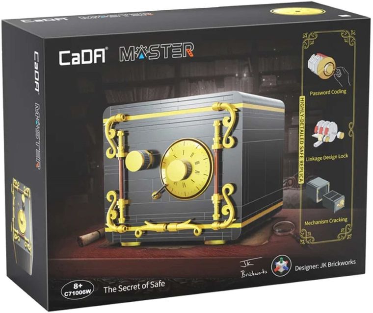 Cada, The Secret of Safe, czarny sejf, 442 elementy