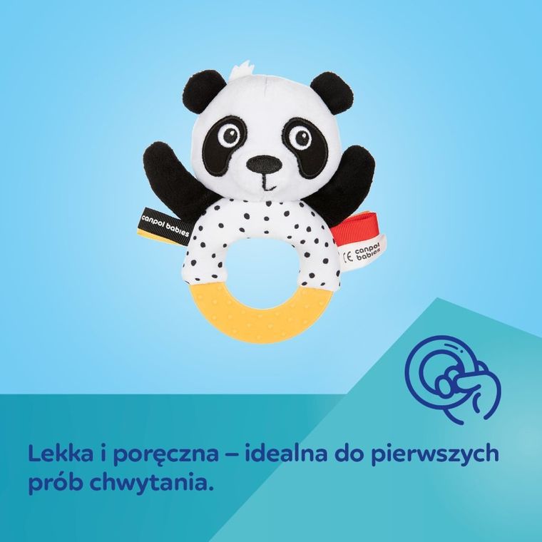 Canpol babies, BabiesBoo, sensoryczna zabawka z gryzakiem i grzechotką