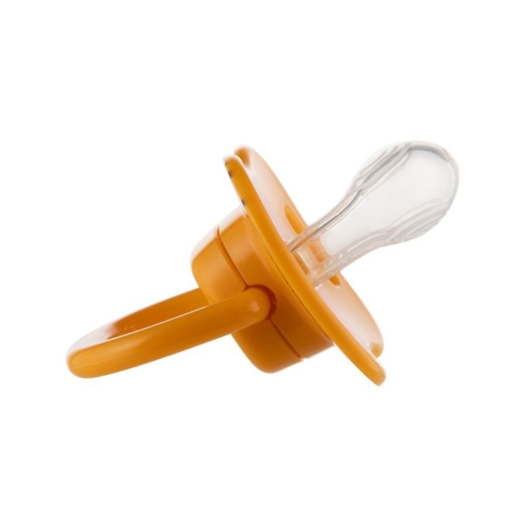 Canpol babies, BabiesBoo, silikonowy smoczek uspokajający, symetryczny, pomarańczowy, 6-18 m, 2 szt.