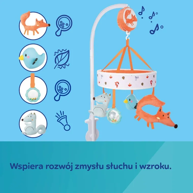 Canpol babies, Fox, karuzela z pozytywką nad łóżeczko