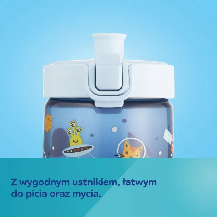 Canpol babies, Junior, bidon na wodę dla dzieci, beżowy, 400 ml